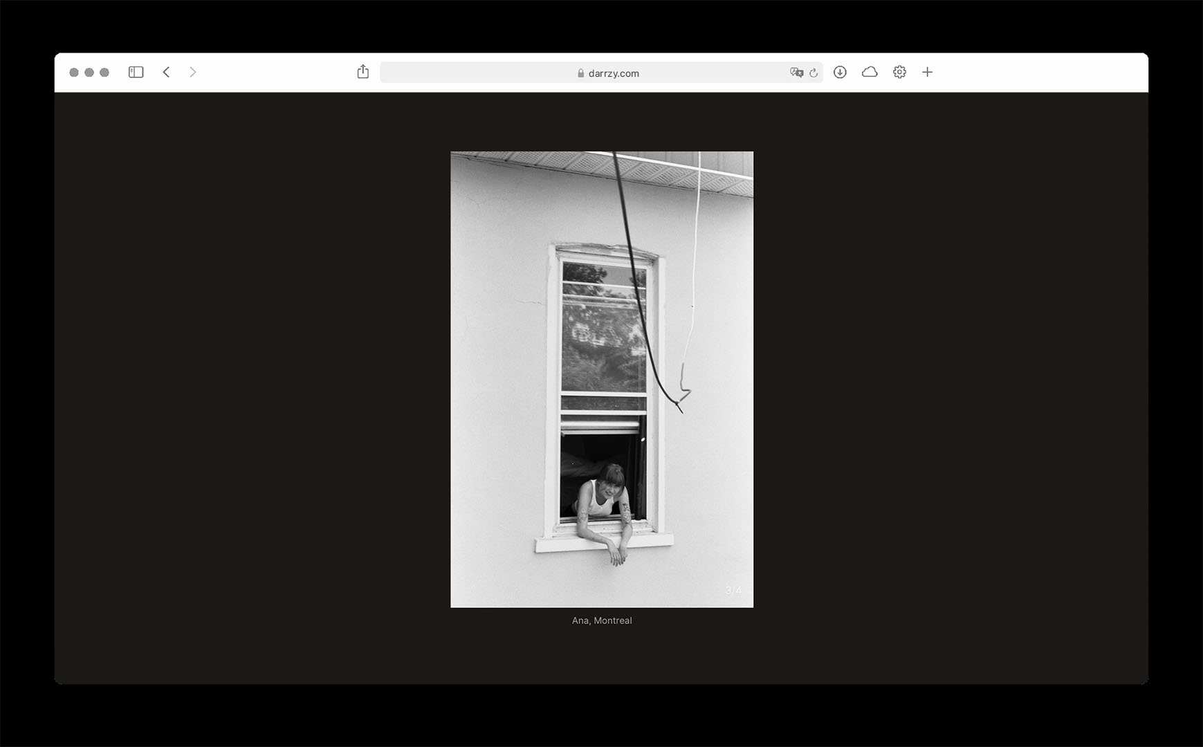 Daria Zapriagaeva website project blacked out screen